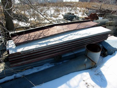 Van Dyke Drive-In Theatre - Screen Panels - Photo From Water Winter Wonderland